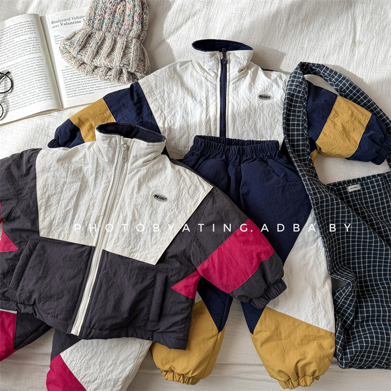 Toddler Boy Winter Fleece Jacket - Зимний комплект детской одежды в корейском