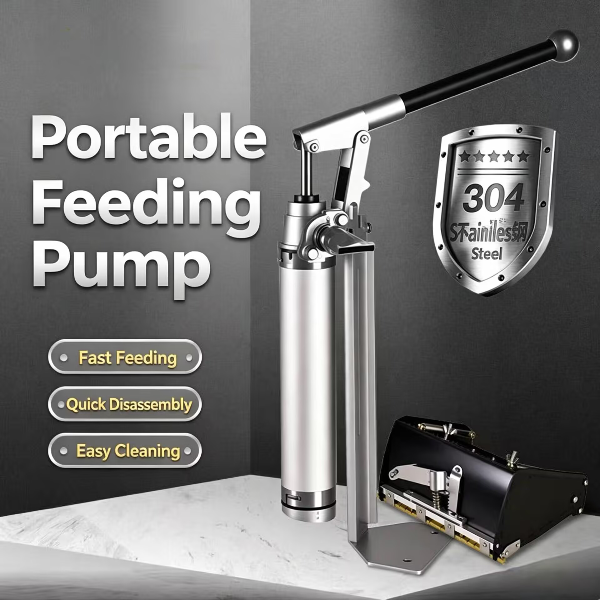 Feeding - Ручной насос из нержавеющей стали для