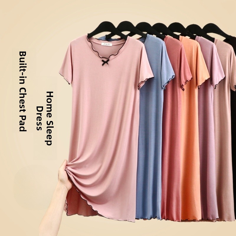 Maternity Wear - Модальная ночная сорочка для женщин, летняя,