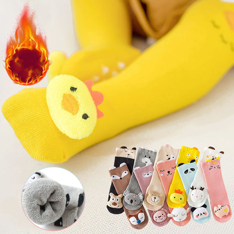 Unisex Baby Socks Non Slip - Зимние толстые хлопковые детские длинные носки