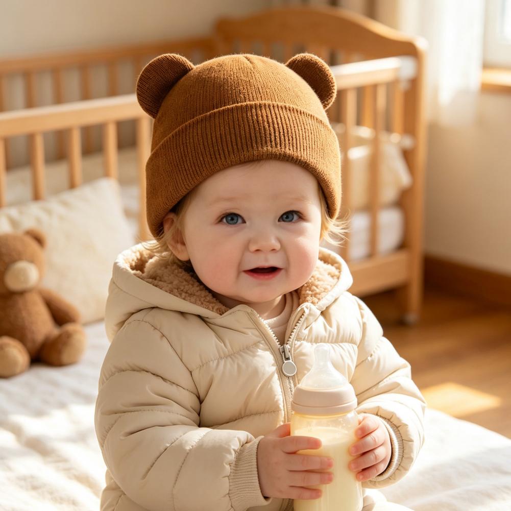 Зимняя вязаная шапка для малыш – обзор и цена Infant Beanie Hat With Ears