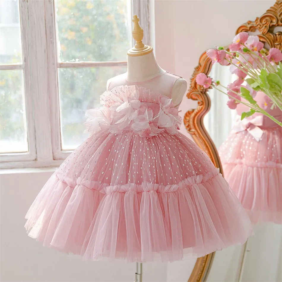 Детское платье принцессы с рюш – обзор и цена Toddler Girl Tulle Party Dress