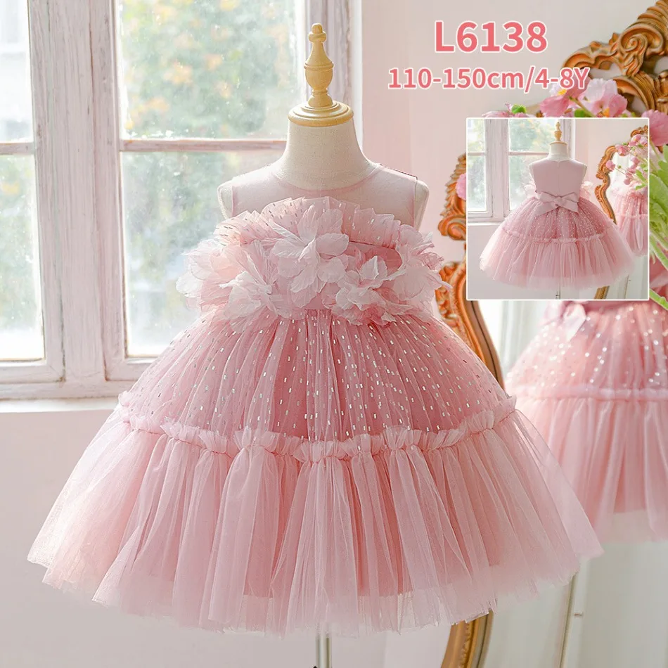Детское платье принцессы с рюш – обзор и цена Toddler Girl Tulle Party Dress