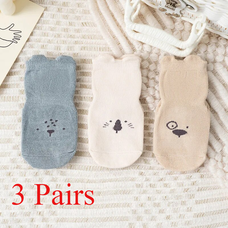3/5 пар дышащих повседневных н – обзор и цена Unisex Baby Socks Non Slip