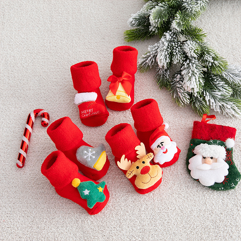 Детские рождественские носки,  – обзор и цена Unisex Baby Socks Non Slip