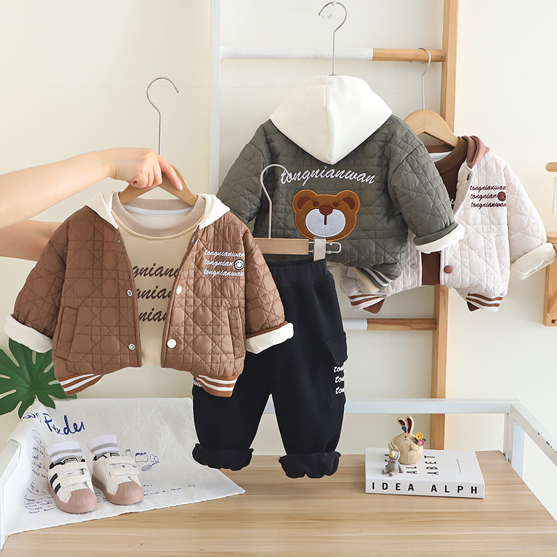 Зимний детский комплект из 3 п – обзор и цена Toddler Boy Winter Fleece Jacket