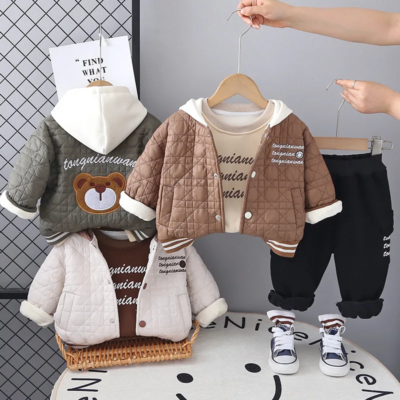 Зимний детский комплект из 3 п – обзор и цена Toddler Boy Winter Fleece Jacket