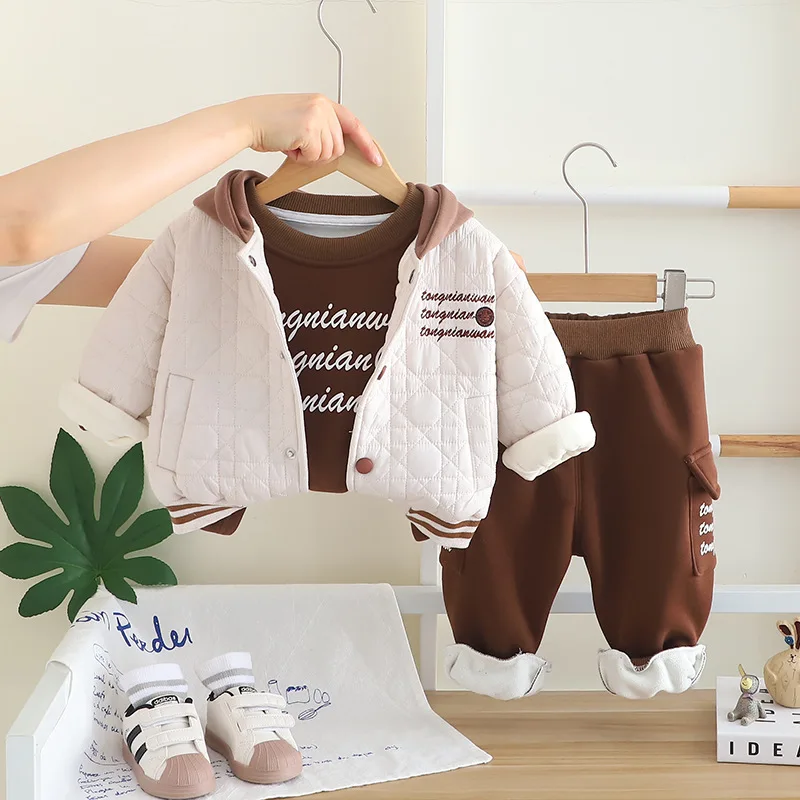 Зимний детский комплект из 3 п – обзор и цена Toddler Boy Winter Fleece Jacket