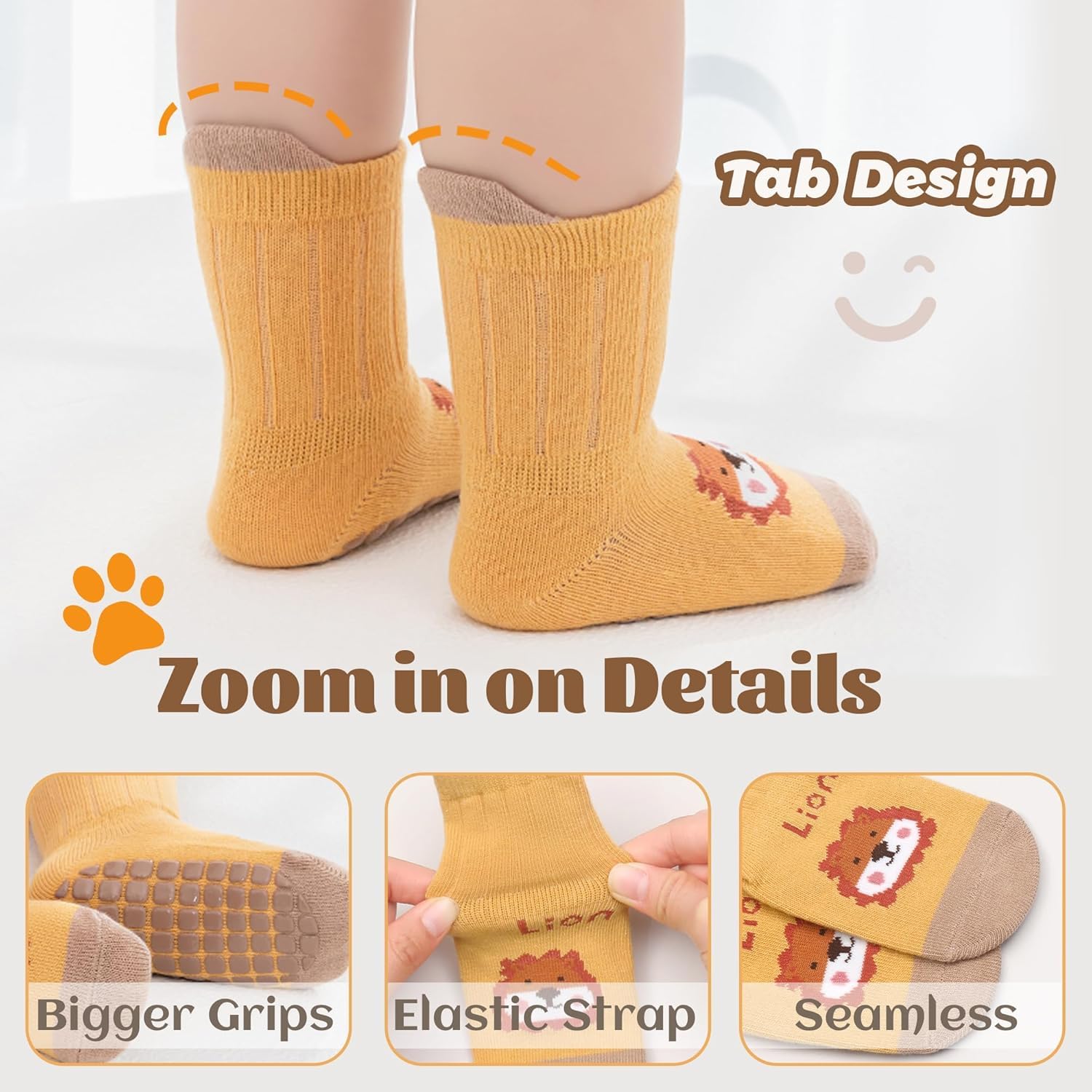 Носки с противоскользящей подо – обзор и цена Unisex Baby Socks Non Slip